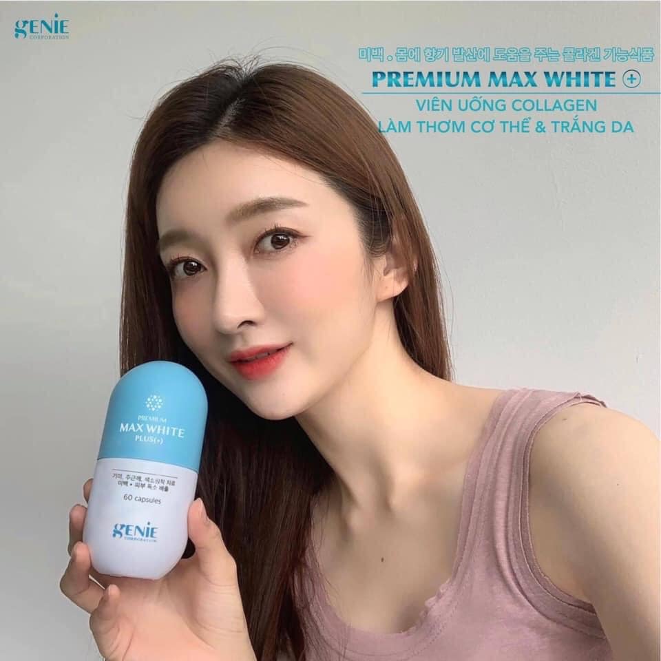 Viên Uống Collagen Thơm Cơ Thể Genie Premium Max White Plus+